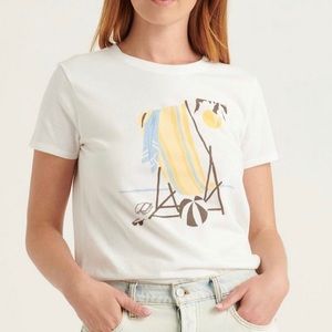 Lucky Brand White Graphic Tee